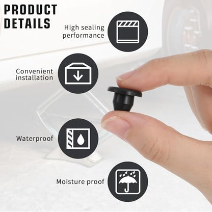 5Pcs Oil Plug Fit Hole of 5/16" Rubber Hydraulic Jack Oil Plugs Universal Jack Replacement Accessories Hydraulic Filler Bung for Oil Reservoir Filler Hole Jack Accessories