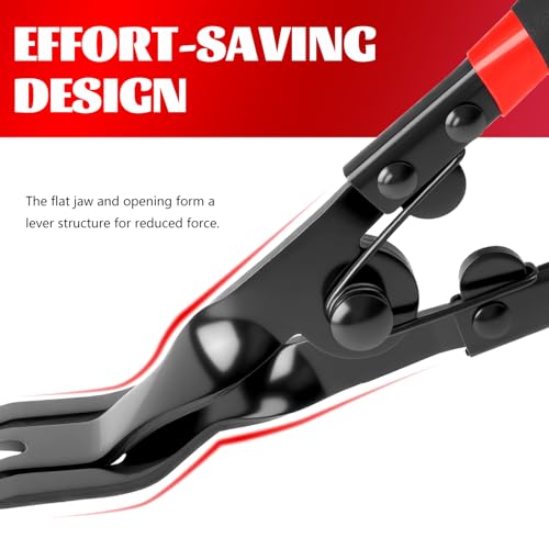 2 in 1 Panel Clip Removal Pliers,Automotive Trim Clip Removal Tool with Flat Jaw & Spring Action,Professional Car Clips Pliers for Headlight/Door Panel/Upholstery Trim Clips/Push Pin