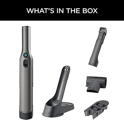 Shark WV201 WANDVAC Handheld Vacuum, Lightweight at 1.4 Pounds with Powerful Suction, Charging Dock, Single Touch Empty and Detachable Dust Cup,Graphite, Slate - color: Slate