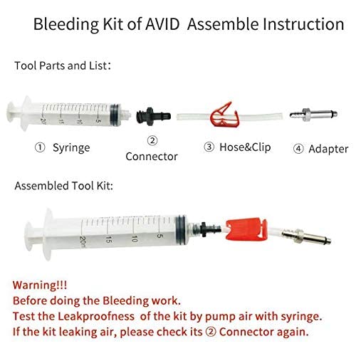 Hydraulic Disc Brake Bleed Kit Advanced Version for AVID, Hayes and Formula