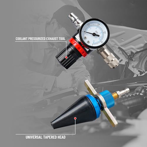 Universal Radiator Pressure Tester Coolant Pressure Tester Car Coolant Vacuum Refill Kit, Vacuum Filled, Residual Liquid Discharge Tool, Coolant Pressure Detector Set, Vacuum Cooling System