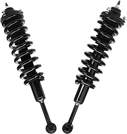 Detroit Axle - Struts Shocks for 2003-2023 4Runner 2007-2014 Toyota FJ Cruiser Complete 2 Front Struts with Coil Spring 2 Rear Shock Absorbers 2008 2009 2010 2011 2012 2013 Replacement Ready Strut - size: 10102-4A/Shock Kit