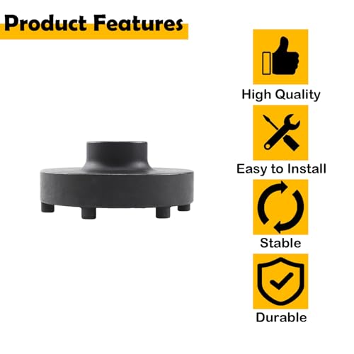 Axle Hub Nut Socket Tool for Dodge/Ram 1500-5500 (2006-2014), Fits Chassis D2 DC DD DH DJ DP DR DS SR, Replaces 8954A 8954 W83009 5045 – 6-Lug, 10.5"/11.5" Axles, 1/2" Drive Manual Use