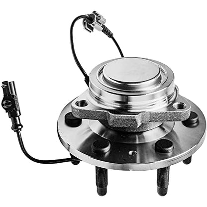Detroit Axle - RWD Front Right Knuckle Kit for 2007-2013 Chevrolet Silverado 1500 Avalanche GMC Sierra 1500, 2007-2014 Suburban Yukon XL 1500 Tahoe Escalade ESV Steering Knuckle, Wheel Bearing Hub - size: 2UW59126/Kit