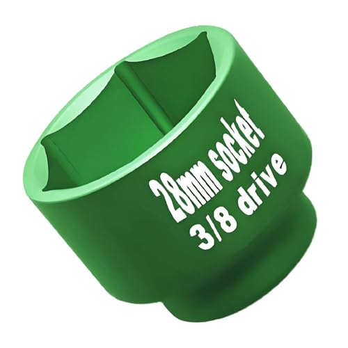 3/8 drive 28mm oil filter Socket wrench for Dodge Ram 6.7 Cummins Oil filter/Fuel Filter Canister cap removal tool - ram accessorise - color: Green, size: 28 mm