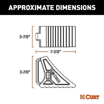 CURT 22801 HD Wheel Chock (Bulk) - size: Single