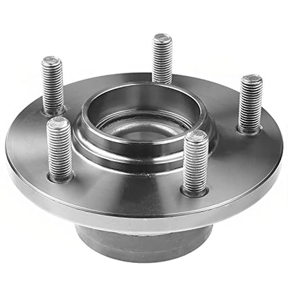 Detroit Axle - Rear Left or Right Wheel Hub and Bearing Assembly Replacement for 2001-2006 Hyundai Santa Fe FWD 5 Lug W/o ABS 2pcs - style: 512197 x2/Pair