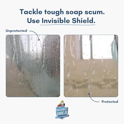 Invisible Shield Glass Essentials Shower Door & Tile Protectant Kit 32 oz | Water Spot Remover & Glass Protection