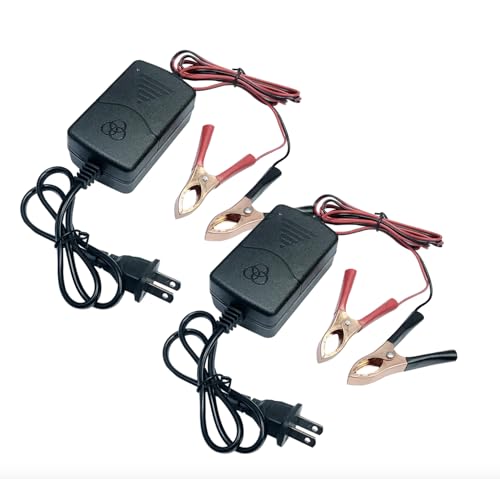 Car Battery Charger 12V 1A Battery Charger Maintainer Trickle Charger for Boats Motorcycles ATVs Riding Mowers & Car Truck SUV RV 1Pcs (2)