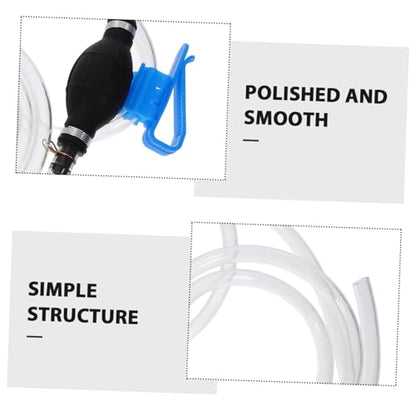 Zerodeko 1set Hand Gas Pump Siphon Hose Manual Fuel Transfer Pump Kit for Gas Oil Fluid Siphon Hose for Automotive Use Lightweight and Easy to Operate