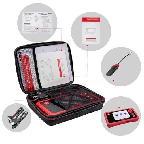 KINGBOLEN Protective Case Storage Bag for OBD2 Scanner Launch CRP123/CRP123 Plus/Creader VII+/CR529/CR3008 Plus Code Reader Diagnostic Scan Tool(Case Only)