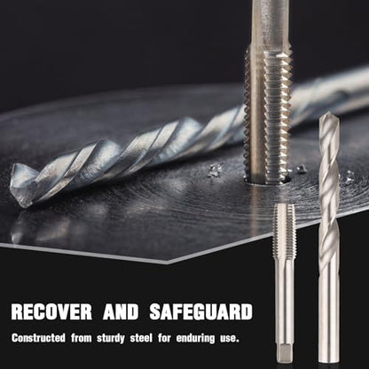 Marvelity Premium 131-Piece Metric Helicoil Thread Repair Kit | HSS Drills, Inserts, Taps, and Tools, M5, M6, M8, M10, M12, Automotive and Engine Repairs