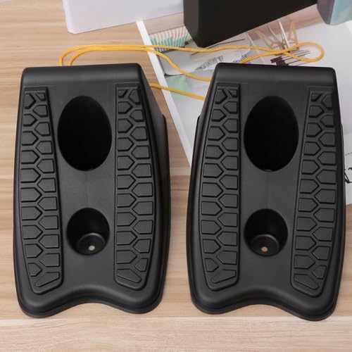 4pcs Heavy Duty Wheel Chock Set for Cars Trailers RVs Non-Slip Tire Support Blocks Sturdy Rubber Tire Stoppers for Travel and Parking