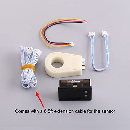 Volt Amp Meter, DC 5-100V 100A Dual Display Current Voltage Meter, Digital Mini Ammeter Voltmeter Gauge with Hall Effect Sensor Current Transformer
