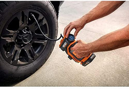 Ridgid 18-Volt Battery Powered Digital Universal Inflator (Tool Only) (RENEWED) | Battery and Charger Sold Separately - Not eligible for the Lifetime Service Agreement - (Renewed)