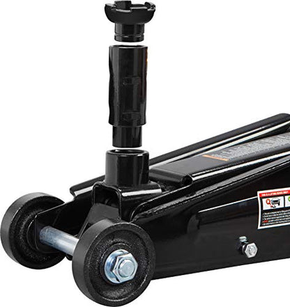 Torin AT83006B Hydraulic Trolley Service/Floor Jack with Extra Saddle (Fits: SUVs and Extended Height Trucks): 3 Ton (6,000 lb) Capacity, Black - size: 3 Ton (6,000 LBs)