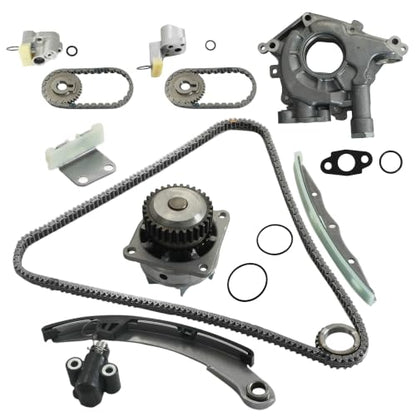 3.5L VQ35DE Timing Chain Kit w/Water Pump & Oil Pump Sprocket Guide Tensioner | Fit For Nissan Altima Maxima Murano 350Z 2002-2007 Infiniti FX35 G35 I35 M35 350Z 3.5L V6 DOHC 2002-2008 OE#13028JK20B AW9426 - size: 3.5L Timing Chain Kit w/Oil & Water Pump
