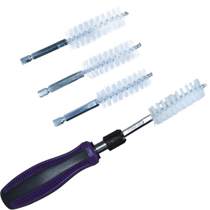 19 Pieces Injector Seat and Manhole Cleaning Set, Universal Injector Seat Cleaning Brush Kit, Injector Nozzle Sealing Tool for Most Diesel Engines.