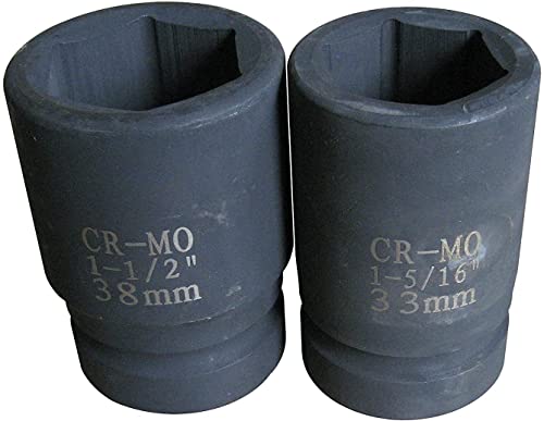 AME INTL 67300 Nut Buddy Wheel Nut Remover – Heavy-Duty Manual Tool for Stuck or Overtightened Lug Nuts - 1-1/2" and 1-5/16" Sockets