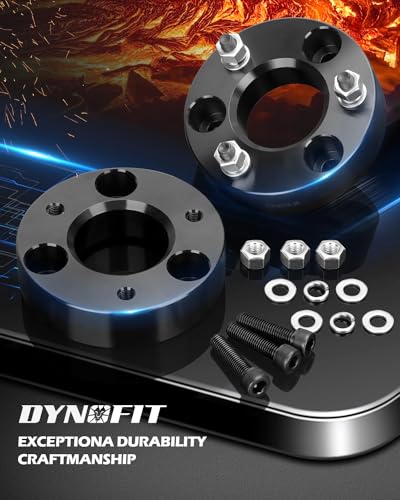 Dynofit 2in Leveling Lift Kit for Dodge Ram 1500 4WD (2006-2026), Aluminum Strut Spacers Raise 2 Inches Front Suspension for Ram1500 4x4 - size: 2 inch Front + 0 inch Rear