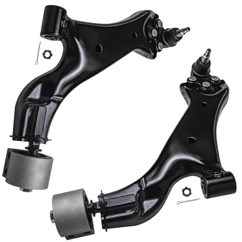 Detroit Axle - Front 8pc Suspension Kit for 2010-2017 Chevrolet Equinox GMC Terrain 2.4L, 2 Control Arms 4 Inner Outer Tie Rods 2 Boots 2011 2012 2013 2014 2015 2016 Replacement - size: 8CS48204/8PC