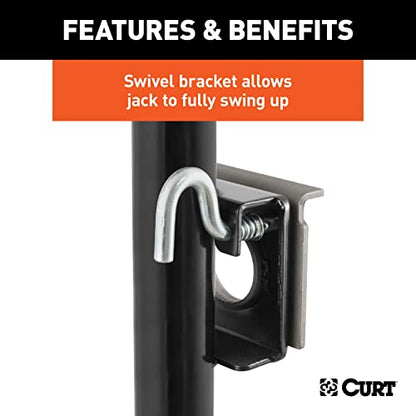 Curt 28306 Side Wind Bracket Mount Swivel Jack