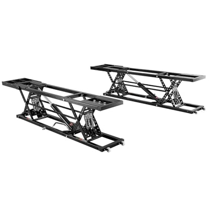 VEVOR Portable Car Lift - 7,000 LBS Capacity, 26.8" Max. Height, Heavy-Duty Carbon Steel Truck Lift with 120V Power Unit | 26.8" Max Height, Extended-Length Plates, Heavy-Duty Carbon Steel, 120V Power Unit, For Home Garage Shop