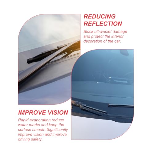 Oil Film Cleaning Brush for Windshield,Improves Driving Visibility(3PCS) | Rain Repellent Windshield Cleaner Tool , Anti-Rain Coating,Windshield Cleaner,Kit with Supplements & Towel