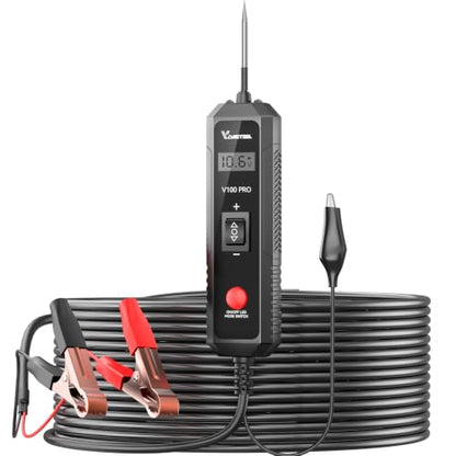 VDIAGTOOL V100 PRO Power Circuit Probe Tester, 6V-30V DC Multifunctional Car Test Light Automotive with Component Activation, Voltage, Continuity Test, Overload Protection for Car SUV RV Motorcycle