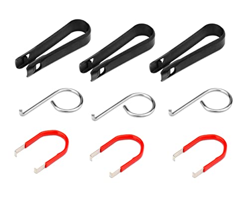Car Wheel Hub Bolt Nut Cover Removal Tool Set, Nut Caps Lug Puller [3 of Each, 9 in Total]