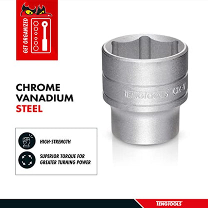 Teng Tools 3/16 Inch 6 Point SAE Shallow 1/4 Inch Drive Chrome Vanadium Socket | Mechanic Tool | Hand Tool - M140106-C - size: 3/16 Inch, style: Shallow SAE