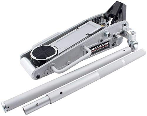 Allstar Performance ALL10425 Silver 3000 lbs 6-Pump Aluminum Pit Jack - style: 6 Pump
