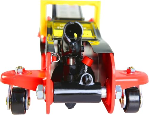 2 Ton Low Profile Floor Jack, Heavy Duty With Single Piston Quick Lift Pump, Steel Car Jack Adjustable Height 3.3"-15.2", Hydraulic Trolley 4000 LBS Capacity, Red - color: Red - 2 Ton(Single Pump), Lift 3.3"-15.2"