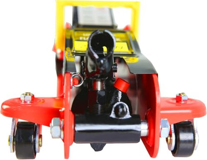 2 Ton Low Profile Floor Jack, Heavy Duty With Single Piston Quick Lift Pump, Steel Car Jack Adjustable Height 3.3"-15.2", Hydraulic Trolley 4000 LBS Capacity, Red - color: Red - 2 Ton(Single Pump), Lift 3.3"-15.2"
