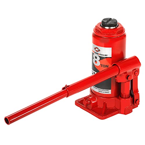 AFF Heavy Duty 8 Ton Bottle Jack, Manual, Machine Hardened Steel Saddles, Centered Pumps and Rams, 3508 - size: 8 Ton Capacity, style: Heavy Duty