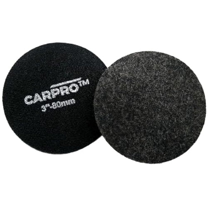 CARPRO GlassCUT Glass Polishing Pad - Polish Glass Scratches Etching, Remove Waterspots, Correct and Clean Damaged Windshield & Window Glass - Aggressive Rayon Heavy Pad - 3" (1 Pack) - size: 3 inch (Pack of 1)