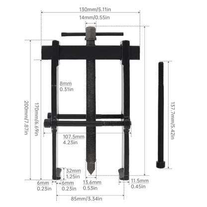 ChgImposs 10 Inch Two Claw Separate Lifting Device Pull Bearing Puller for Bearing Maintenance/Auto Car Repair, Strengthen Bearing Auto Mechanic Bearing Puller Tool - size: 10 Inch