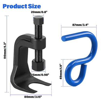 25112 Ball Joint Separator, Adjustable Ball Joint Puller with 2-3/8" Opening Range, Heavy Duty Ball Joint Removal Tool for Cars, Trucks & SUVs, with Lower Control Arm Prying Tool