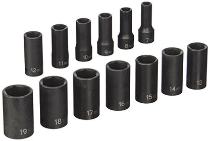 Grey Pneumatic (1213MSD) 3/8" Drive 13-Piece Semi-Deep Metric Socket Set - style: 13 Piece Semi-Deep Metric Set