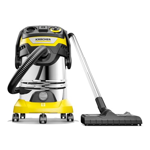 Kärcher Shop Vacuum WD 6 P S, 7.9 Gal, 6.2 Peak HP, 37 ft Reach, Wet Dry Vacuum Cleaner, Heavy Duty, Blower Function, Crevice Tool, Floor Nozzle Great for DIY Projects and Workshops - style: WD 6 P S