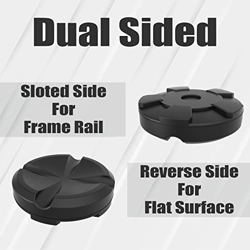 Big RED AT83502T-3AB Torin 10 cm Large Jack Pad Universal Fit Cross Slotted Frame Rail Protector, Black, Pack of 1