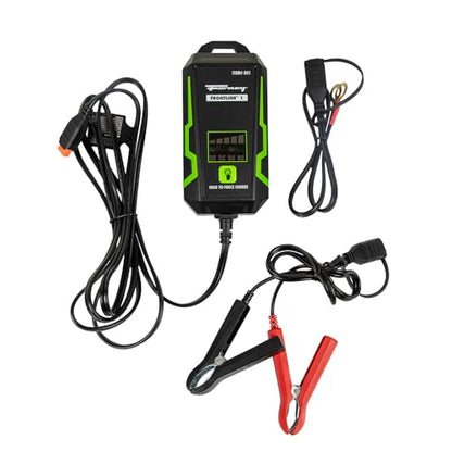 Forney Frontline 1 Smart Trickle Battery Charger and Maintainer | 1-Amp automatic trickle charger for 6V and 12V systems. Compatible with lead acid and lithium batteries.