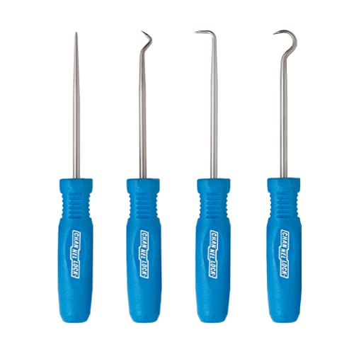 Channellock 4pc Hook & Pick Set HP-4A - Precision Mechanic Tool, Alloy Steel, Made in USA - Pack of 1