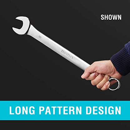 DURATECH Long Pattern Combination Wrench Set, Metric, 5-Piece, 23-30mm, 12 Point, CR-V Steel, with Pouch - size: Metric(23 to 30mm)