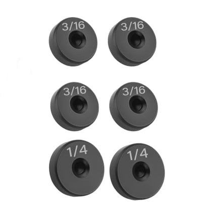 6PCS Brake Line Double Flare Tool Adapter 3/16" & 1/4",High-Strength Brake Line Flaring Tool Kit Adapter for Double Flaring,Brakes Flarings Tools Kit Adapters Car Accessories