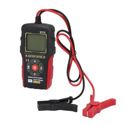 Generic Battery Health Checker Digital Battery Analyzer Suitable for Cars Motorcycles Electric Vehicles Portable Car Life Diagnostic Tool 12V 24V Universal
