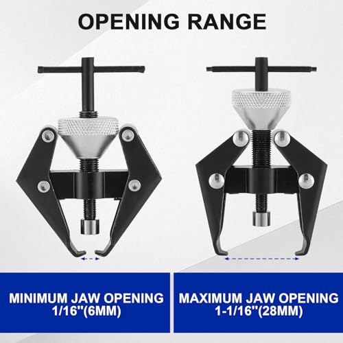 DASBET Battery Terminal and Wiper Arm Puller, Windshield Wiper Arm Removal Tool Heavy-Duty Arm Battery Terminal Bearing Remover Puller Kit