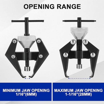 DASBET Battery Terminal and Wiper Arm Puller, Windshield Wiper Arm Removal Tool Heavy-Duty Arm Battery Terminal Bearing Remover Puller Kit