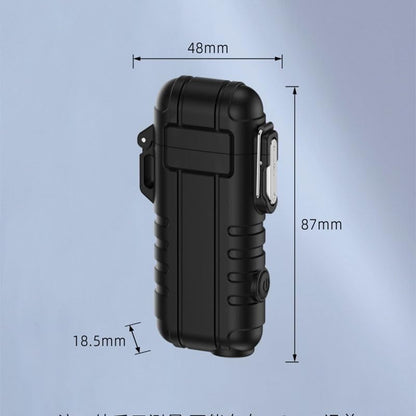 Electric Lighter, Rechargeable Arc Lighter, 360° Flexible Neck, Windproof Plasma Lighter with LED Battery Display and Flashlight, Waterproof Electronic USB Lighter for Candles, Camping, Survival Gear( - color: Orange