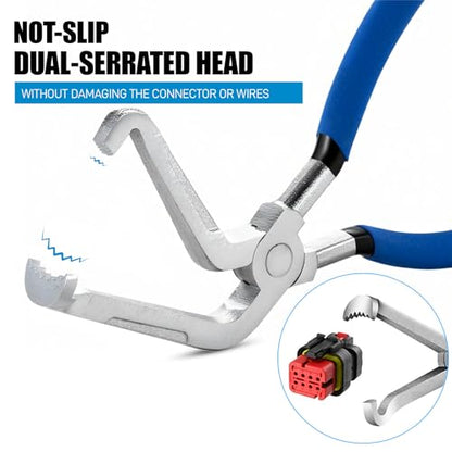 SMOTIVEPRO 3PCS Electrical Disconnect Pliers, Automotive Electrical Terminal Connector Separator Removal Tool, Upgrade Electrical Disconnect Pliers for Cars - color: 3PCS Electrical Disconnect Pliers-TPR